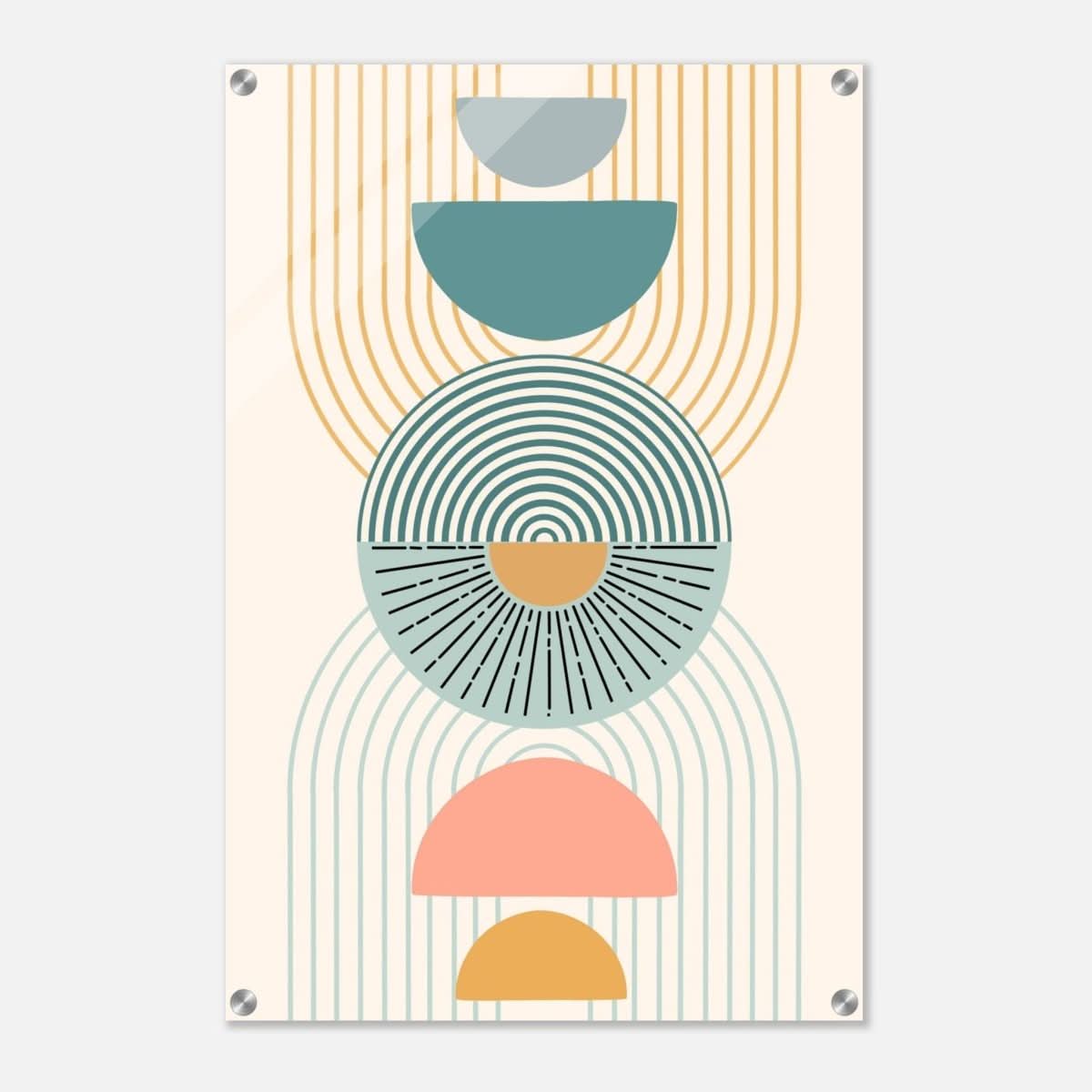 Da Vinci Wall art Print | Geometric Modern Minimalist wall art print | Bohemian - Acrylic Print - 50x75 cm / 20x30″ - 