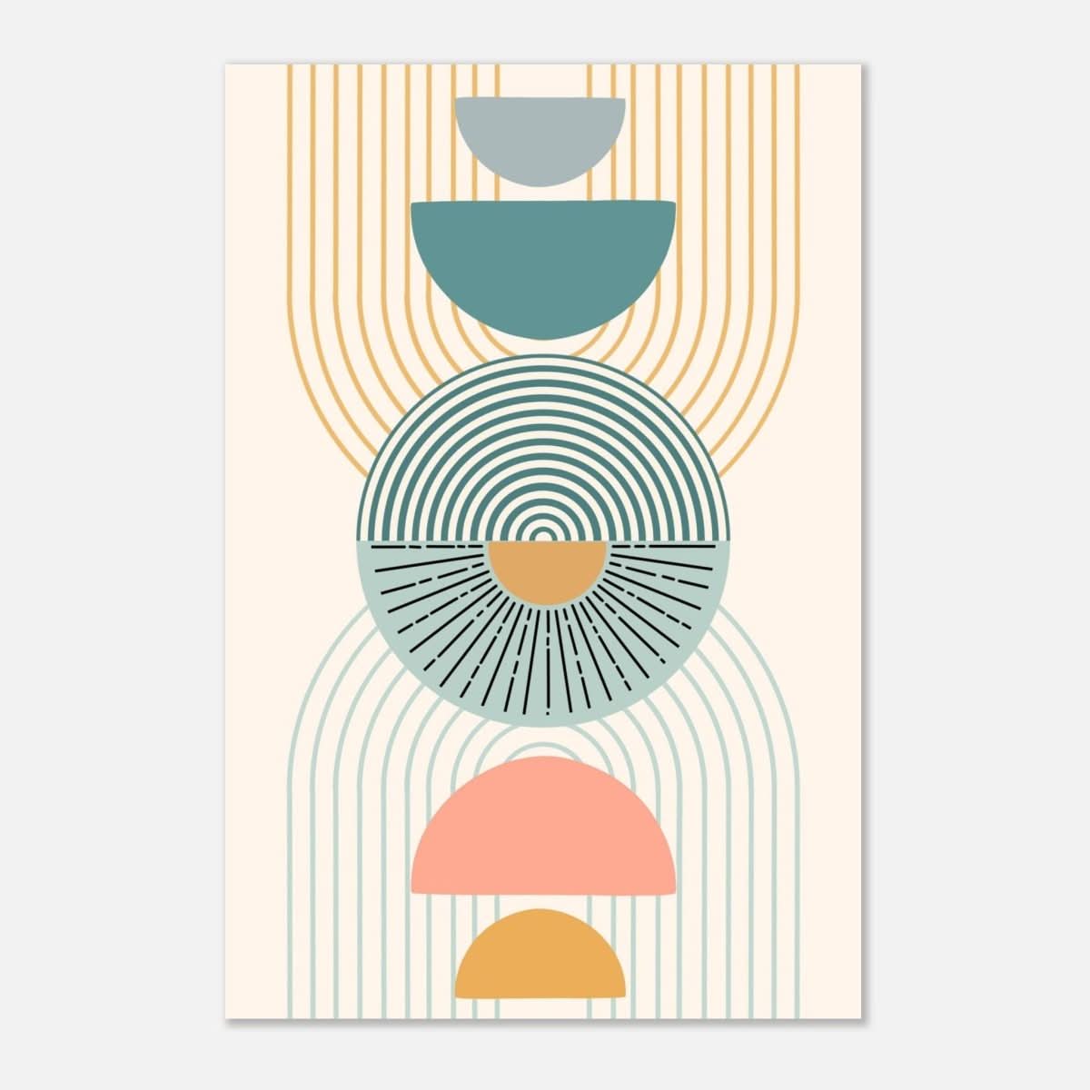 Da Vinci Wall art Print | Geometric Modern Minimalist wall art print | Bohemian - Aluminum Print - 50x75 cm / 20x30″ - 