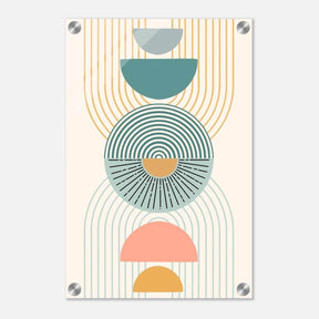 Da Vinci Wall art Print | Geometric Modern Minimalist wall art print | Bohemian - Acrylic Print - 30x45 cm / 12x18″ - 