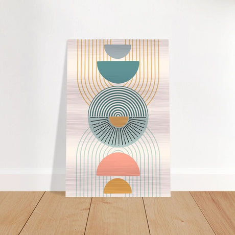 Da Vinci Wall art Print | Geometric Modern Minimalist wall art print | Bohemian - Brushed Aluminum Print - 50x75 cm / 20x30″ - 