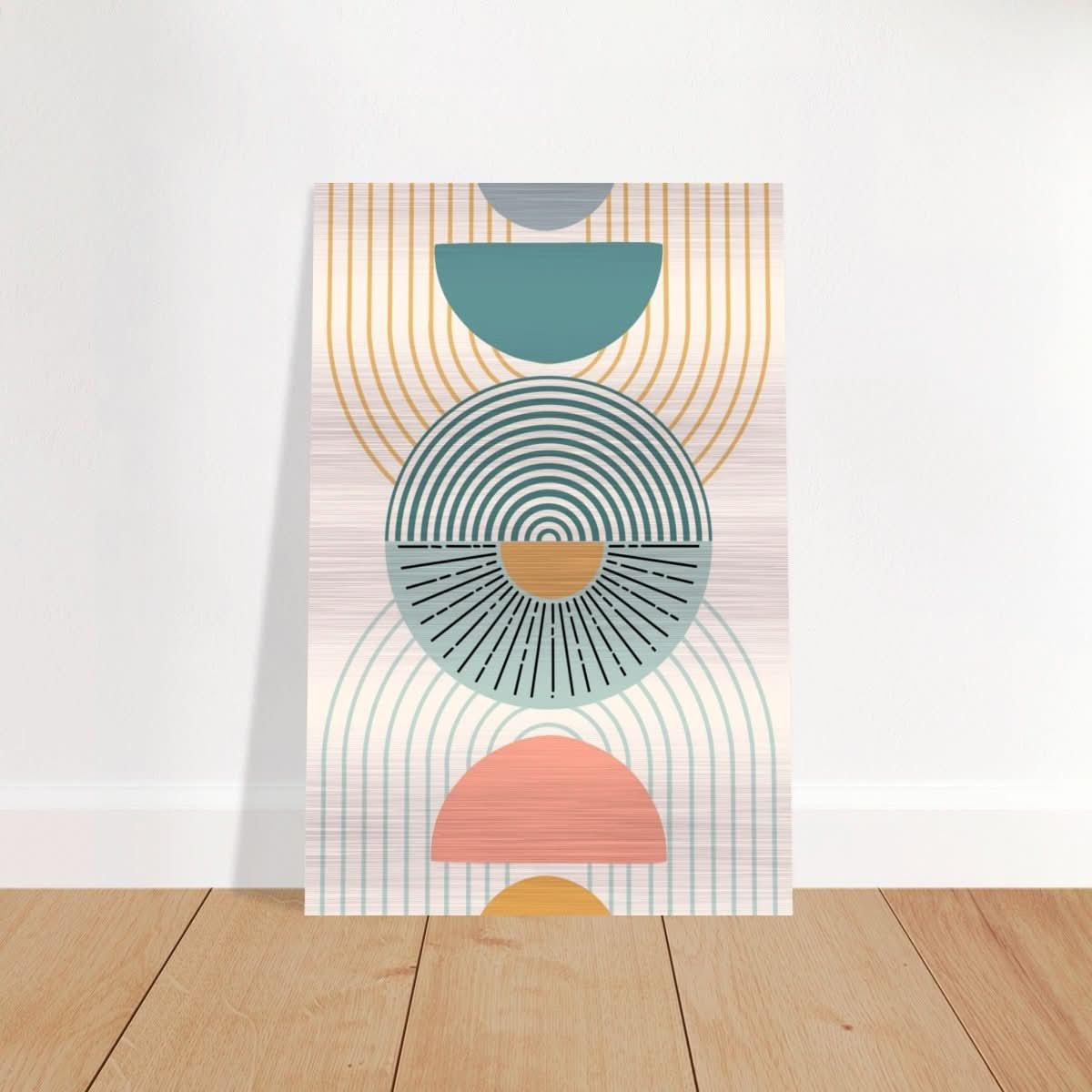 Da Vinci Wall art Print | Geometric Modern Minimalist wall art print | Bohemian - Brushed Aluminum Print - 40x60 cm / 16x24″ - 