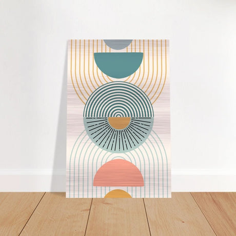 Da Vinci Wall art Print | Geometric Modern Minimalist wall art print | Bohemian - Brushed Aluminum Print - 40x60 cm / 16x24″ - 