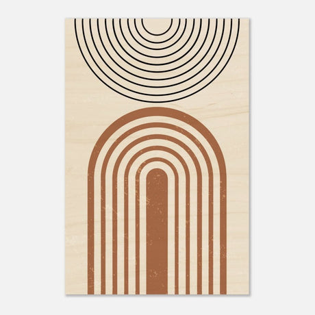 Da Vinci Wall art Print | Geometric Modern Minimalist wall art print | Bohemian - Wood Prints - 40x60 cm / 16x24″ - 10 mm