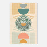 Da Vinci Wall art Print | Geometric Modern Minimalist wall art print | Bohemian - Wood Prints - 30x45 cm / 12x18″ - 20 mm