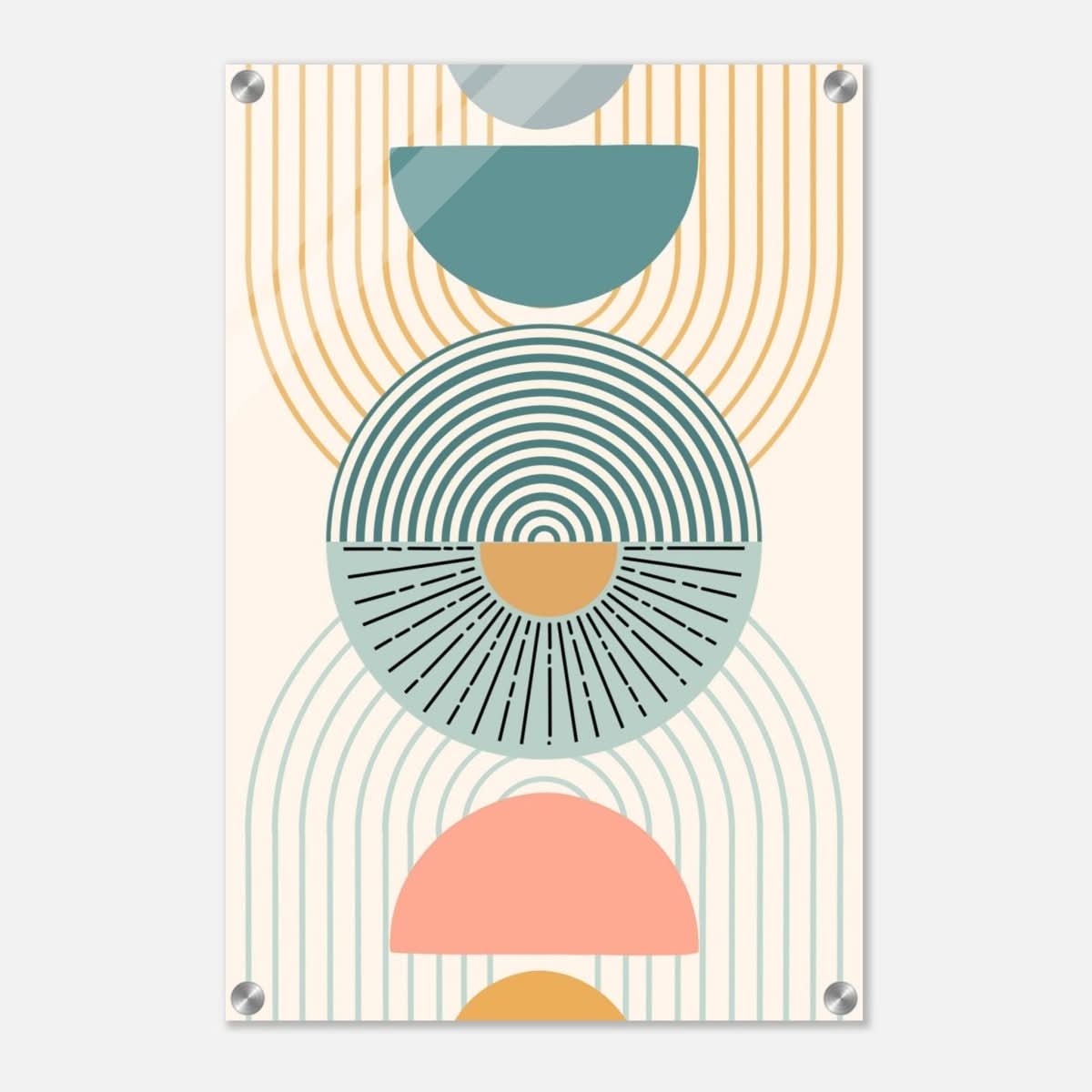 Da Vinci Wall art Print | Geometric Modern Minimalist wall art print | Bohemian - Acrylic Print - 40x60 cm / 16x24″ - 