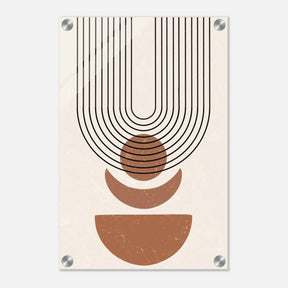 Da Vinci Wall art Print | Geometric Modern Minimalist wall art print | Bohemian - Acrylic Print - 30x45 cm / 12x18″ - 