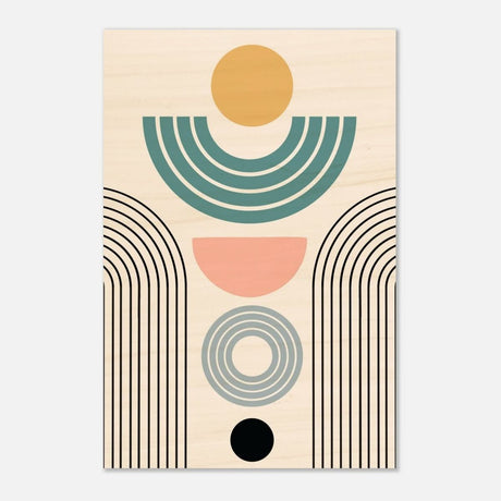 Da Vinci Wall art Print | Geometric Modern Minimalist wall art print | Bohemian - Wood Prints - 60x90 cm / 24x36″ - 10 mm