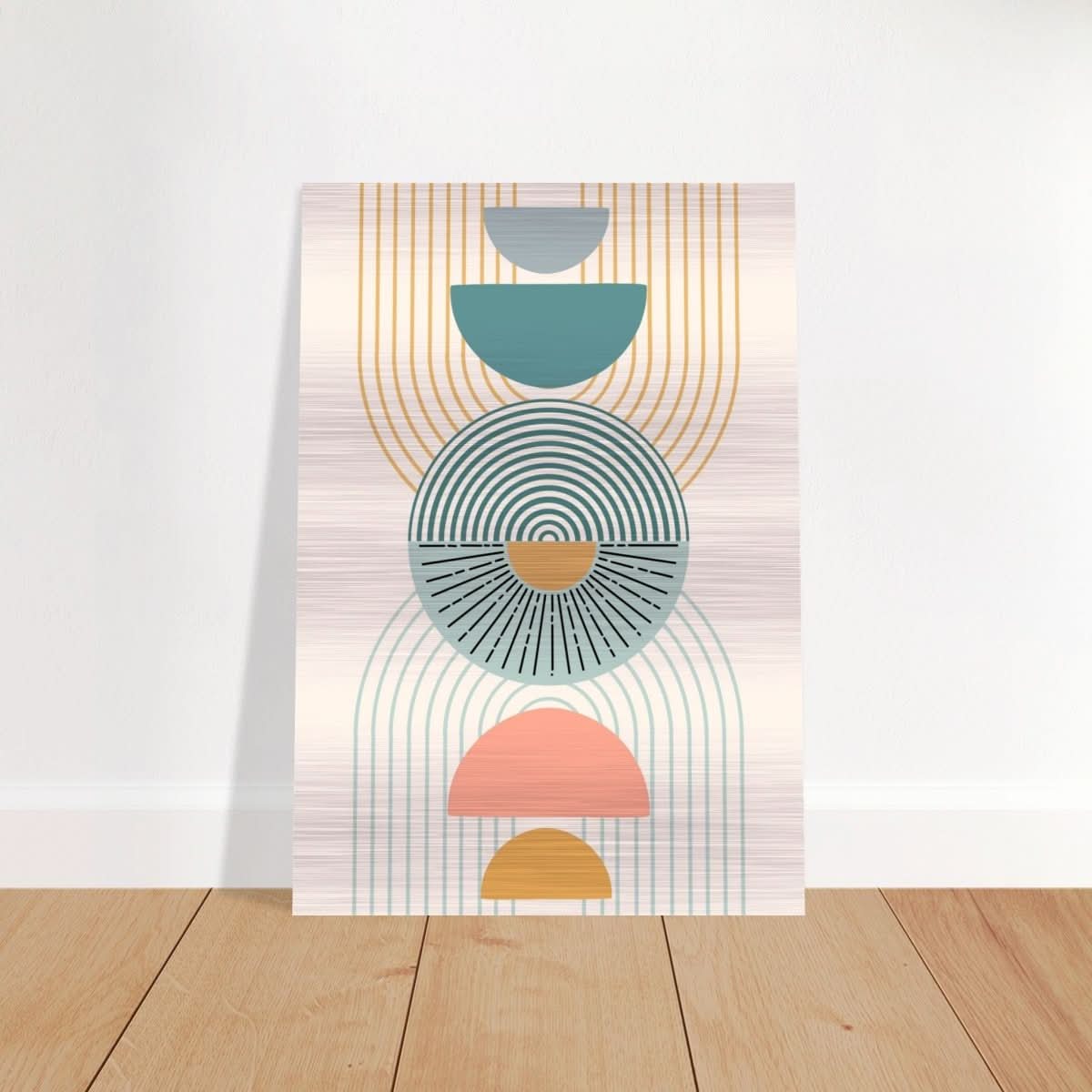 Da Vinci Wall art Print | Geometric Modern Minimalist wall art print | Bohemian - Brushed Aluminum Print - 70x100 cm / 28x40″ - 