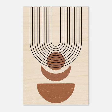 Da Vinci Wall art Print | Geometric Modern Minimalist wall art print | Bohemian - Wood Prints - 30x45 cm / 12x18″ - 10 mm