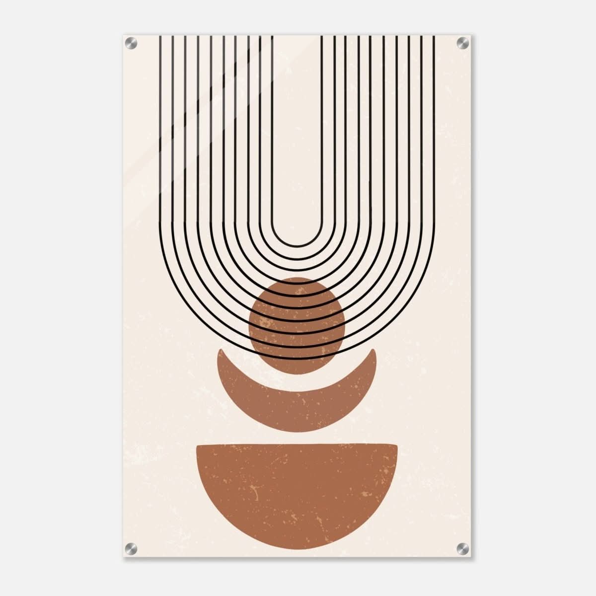 Da Vinci Wall art Print | Geometric Modern Minimalist wall art print | Bohemian - Acrylic Print - 60x90 cm / 24x36″ - 