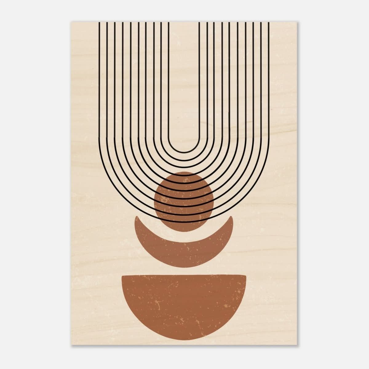 Da Vinci Wall art Print | Geometric Modern Minimalist wall art print | Bohemian - Wood Prints - 70x100 cm / 28x40″ - 10 mm