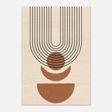 Da Vinci Wall art Print | Geometric Modern Minimalist wall art print | Bohemian - Wood Prints - 70x100 cm / 28x40″ - 10 mm