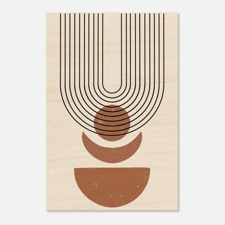 Da Vinci Wall art Print | Geometric Modern Minimalist wall art print | Bohemian - Wood Prints - 60x90 cm / 24x36″ - 20 mm