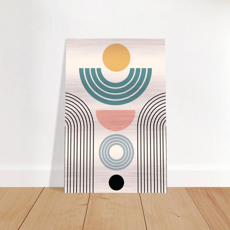Da Vinci Wall art Print | Geometric Modern Minimalist wall art print | Bohemian - Brushed Aluminum Print - 30x45 cm / 12x18″ - 