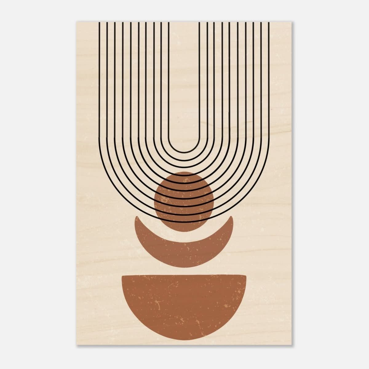 Da Vinci Wall art Print | Geometric Modern Minimalist wall art print | Bohemian - Wood Prints - 40x60 cm / 16x24″ - 10 mm