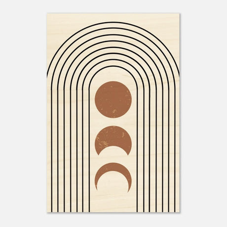 Da Vinci Wall art Print | Geometric Modern Minimalist wall art print | Bohemian - Wood Prints - 40x60 cm / 16x24″ - 20 mm