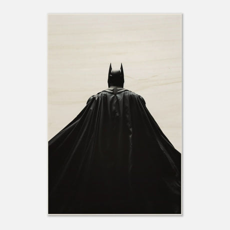 Da Vinci Wall art Print | Pop art wall art print collection | Batman | black and white - Wood Prints - 60x90 cm / 24x36″ - 