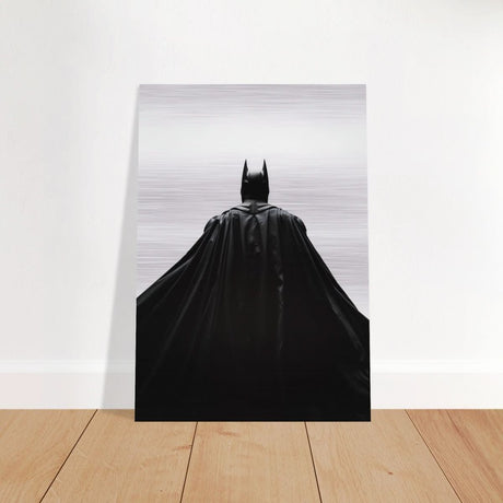 Da Vinci Wall art Print | Pop art wall art print collection | Batman | black and white - Brushed Aluminum Print - 70x100 cm / 28x40″ - 