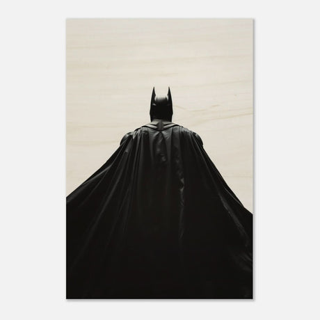Da Vinci Wall art Print | Pop art wall art print collection | Batman | black and white - Wood Prints - 30x45 cm / 12x18″ - 