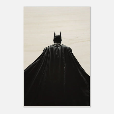 Da Vinci Wall art Print | Pop art wall art print collection | Batman | black and white - Wood Prints - 50x75 cm / 20x30″ - 