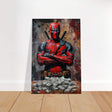 Da Vinci Wall art Print | Pop art wall art print collection | Deadpool - Brushed Aluminum Print - 30x45 cm / 12x18″ - 