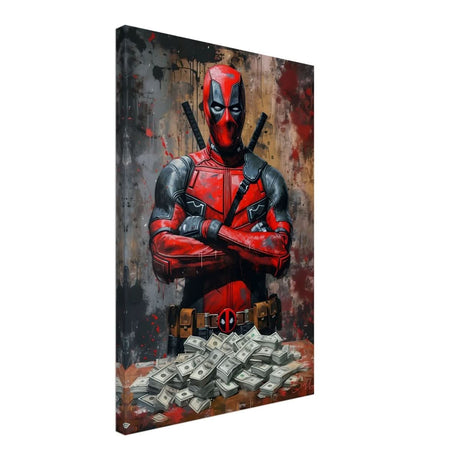 Da Vinci Wall art Print | Pop art wall art print collection | Deadpool - Canvas - 40x60 cm / 16x24″ - Slim