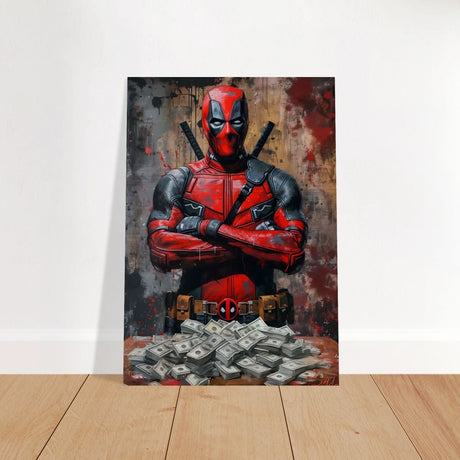 Da Vinci Wall art Print | Pop art wall art print collection | Deadpool - Brushed Aluminum Print - 70x100 cm / 28x40″ - 