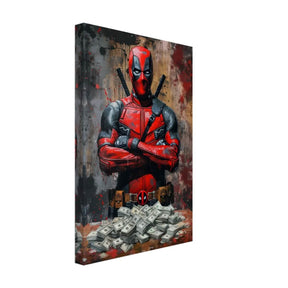 Da Vinci Wall art Print | Pop art wall art print collection | Deadpool - Canvas - 30x45 cm / 12x18″ - Thick