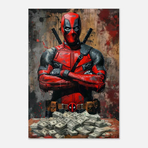 Da Vinci Wall art Print | Pop art wall art print collection | Deadpool - Wood Prints - 70x100 cm / 28x40″ - 10 mm