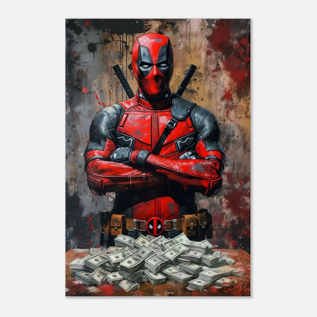 Da Vinci Wall art Print | Pop art wall art print collection | Deadpool - Aluminum Print - 50x75 cm / 20x30″ - 