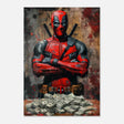Da Vinci Wall art Print | Pop art wall art print collection | Deadpool - Wood Prints - 70x100 cm / 28x40″ - 20 mm