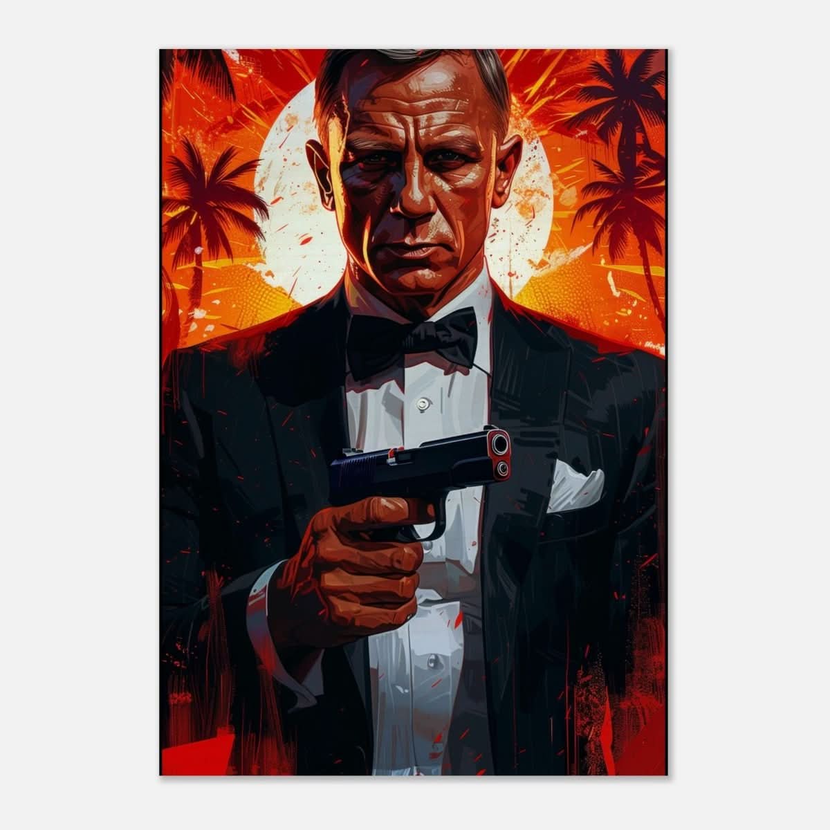 Da Vinci Wall art Print | Pop art wall art print collection | James Bond | 007 - Wood Prints - 70x100 cm / 28x40″ - 