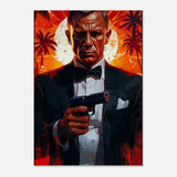 Da Vinci Wall art Print | Pop art wall art print collection | James Bond | 007 - Wood Prints - 70x100 cm / 28x40″ - 