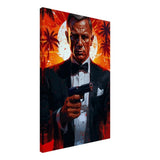 Da Vinci Wall art Print | Pop art wall art print collection | James Bond | 007 - Canvas - 50x75 cm / 20x30″ - 