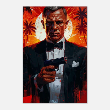Da Vinci Wall art Print | Pop art wall art print collection | James Bond | 007 - Wood Prints - 50x75 cm / 20x30″ - 