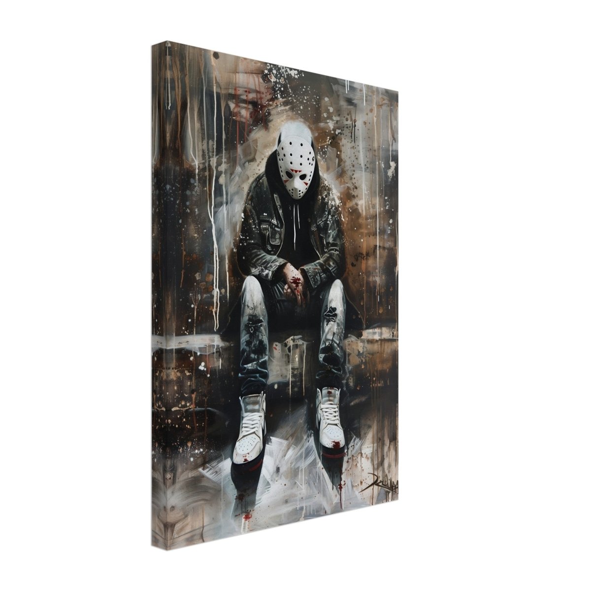 Da Vinci Wall art Print | Pop art wall art print collection |Jason Voorhees | Comic - Canvas - 30x45 cm / 12x18″ - 