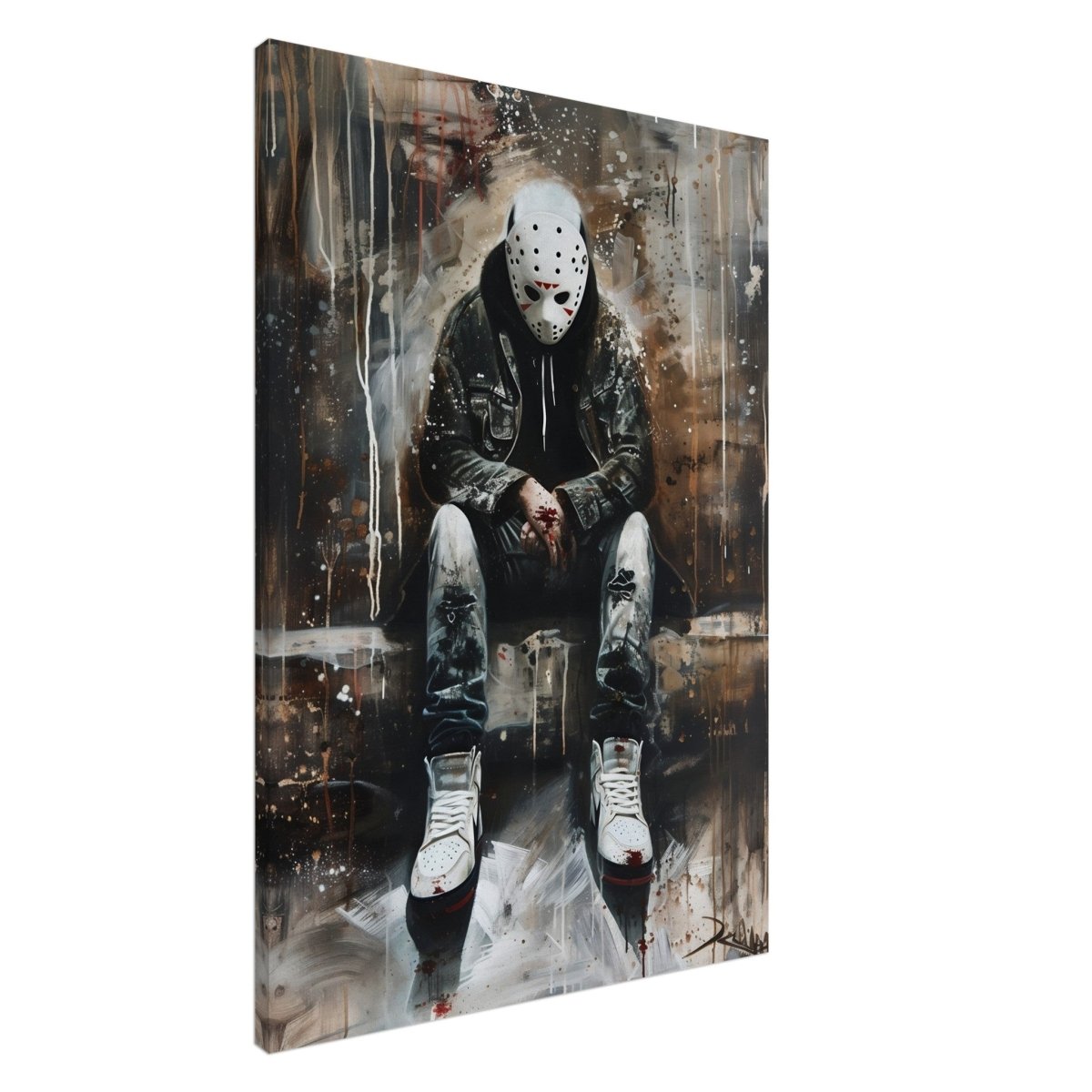 Da Vinci Wall art Print | Pop art wall art print collection |Jason Voorhees | Comic - Canvas - 70x100 cm / 28x40″ - 
