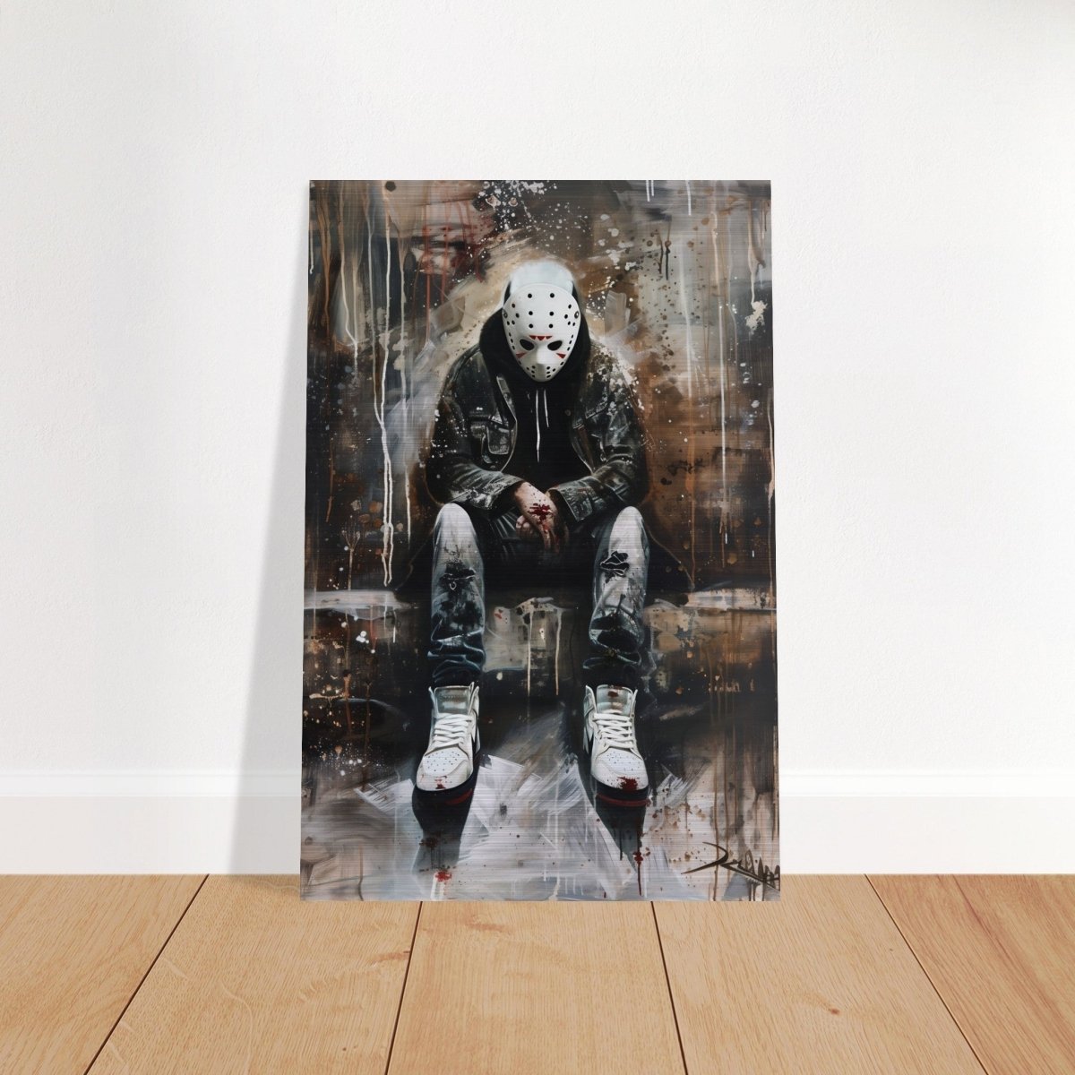 Da Vinci Wall art Print | Pop art wall art print collection |Jason Voorhees | Comic - Brushed Aluminum Print - 40x60 cm / 16x24″ - 