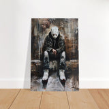 Da Vinci Wall art Print | Pop art wall art print collection |Jason Voorhees | Comic - Brushed Aluminum Print - 40x60 cm / 16x24″ - 