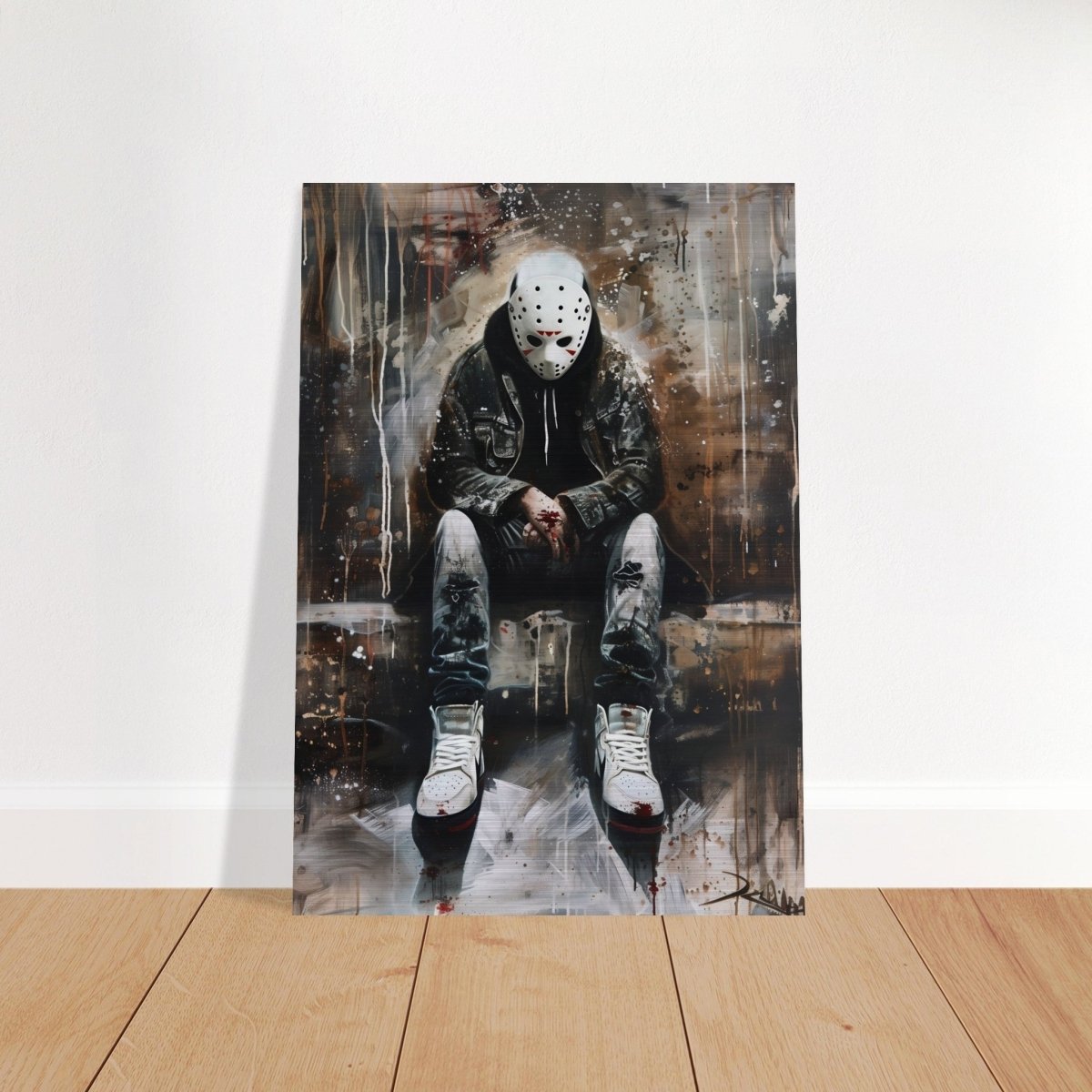 Da Vinci Wall art Print | Pop art wall art print collection |Jason Voorhees | Comic - Brushed Aluminum Print - 70x100 cm / 28x40″ - 
