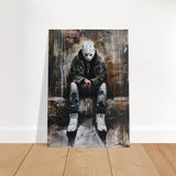 Da Vinci Wall art Print | Pop art wall art print collection |Jason Voorhees | Comic - Brushed Aluminum Print - 70x100 cm / 28x40″ - 