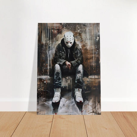 Da Vinci Wall art Print | Pop art wall art print collection |Jason Voorhees | Comic - Brushed Aluminum Print - 70x100 cm / 28x40″ - 