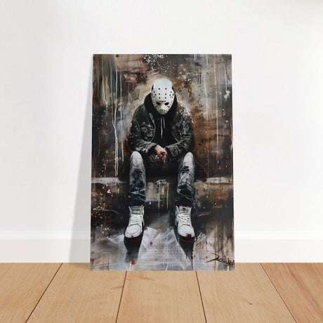 Da Vinci Wall art Print | Pop art wall art print collection |Jason Voorhees | Comic - Brushed Aluminum Print - 30x45 cm / 12x18″ - 