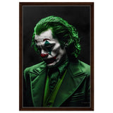 Da Vinci Wall art Print | Pop art wall art print collection | Joker - Framed Canvas - 50x75 cm / 20x30″ - Dark wood frame
