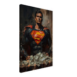 Da Vinci Wall art Print | Pop art wall art print collection | Superman - Canvas - 40x60 cm / 16x24″ - 