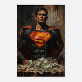 Da Vinci Wall art Print | Pop art wall art print collection | Superman - Wood Prints - 40x60 cm / 16x24″ - 