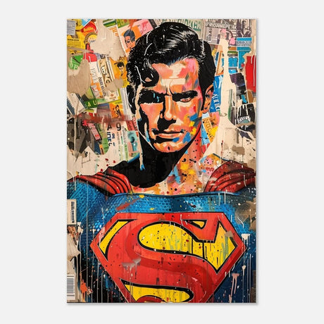 Da Vinci Wall art Print | Pop art wall art print collection | Superman - Aluminum Print - 40x60 cm / 16x24″ - 