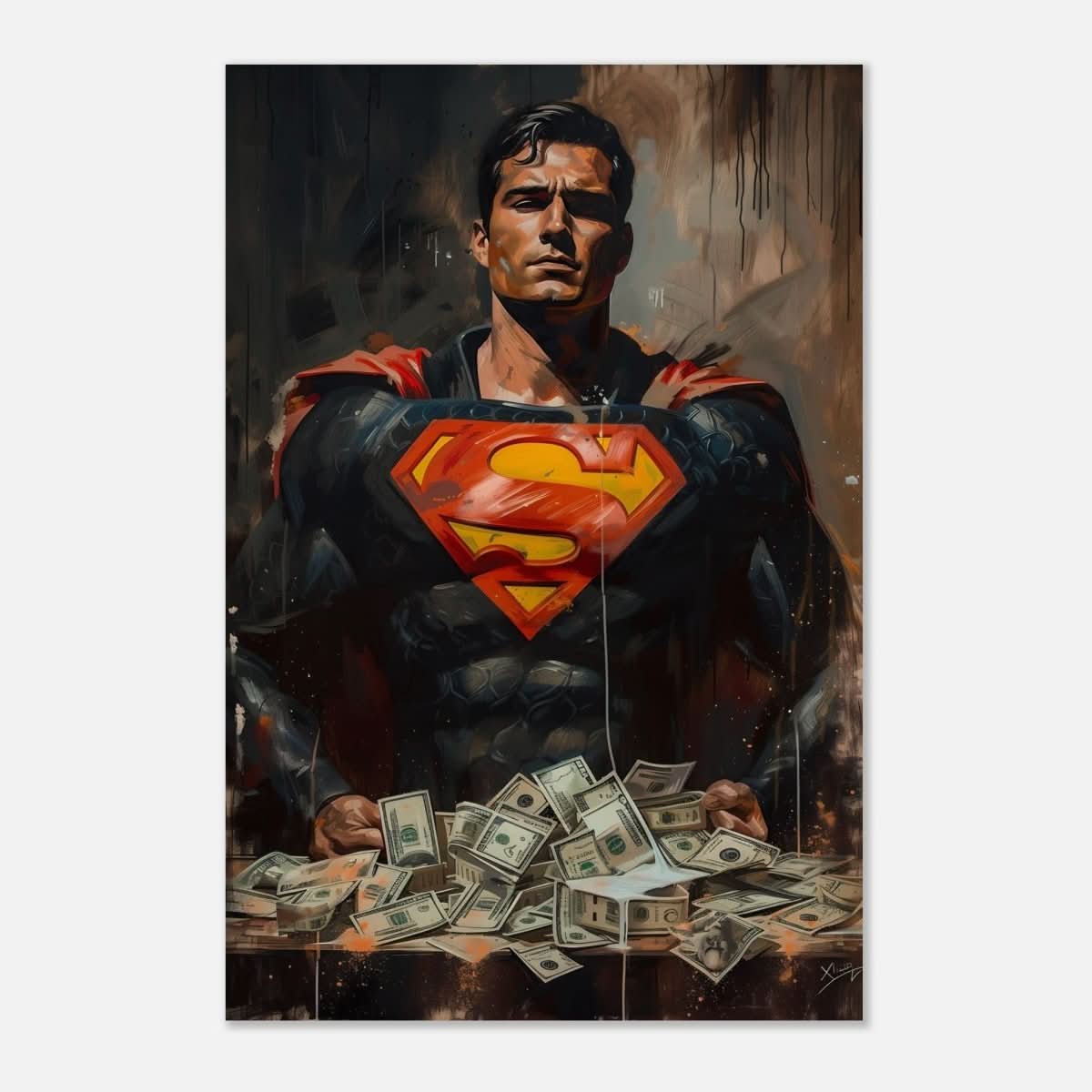 Da Vinci Wall art Print | Pop art wall art print collection | Superman - Aluminum Print - 60x90 cm / 24x36″ - 