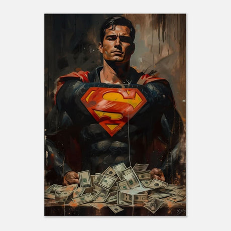 Da Vinci Wall art Print | Pop art wall art print collection | Superman - Wood Prints - 70x100 cm / 28x40″ - 