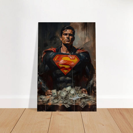 Da Vinci Wall art Print | Pop art wall art print collection | Superman - Brushed Aluminum Print - 40x60 cm / 16x24″ - 